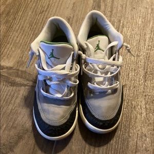 Retro Jordan 3’s child size 13